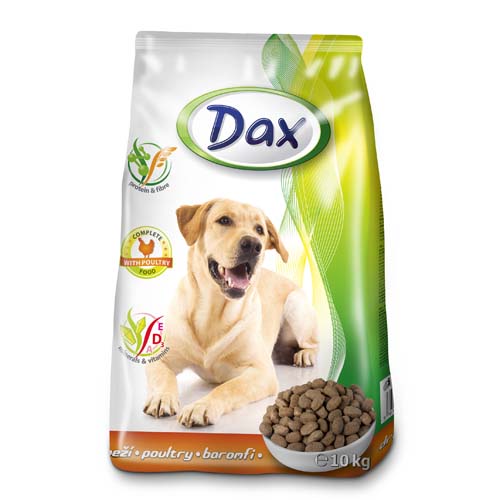 DAX Dog Dry 10kg Poultry granulované krmivo pro psy drůbež