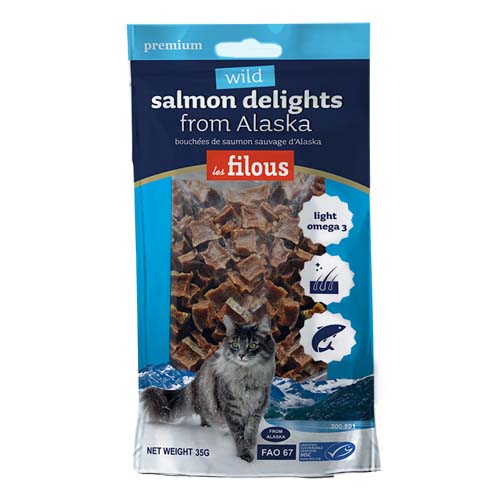 LES FILOUS WILD ALASKA salmon delights 35g
