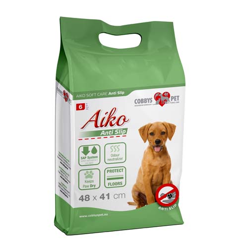AIKO Soft Care Anit-slip 48x41cm 6ks protiskluzové pleny pro psy