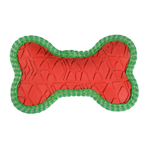 DUVO+ Vánoční hračka z gumy - kost 15x9,5x3cm
