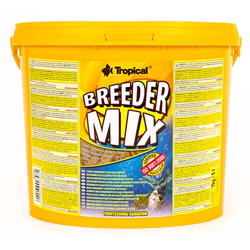 TROPICAL Breeder Mix 5l/1kg mnohosložkové vločkové krmivo pro všechny akvarijní ryby