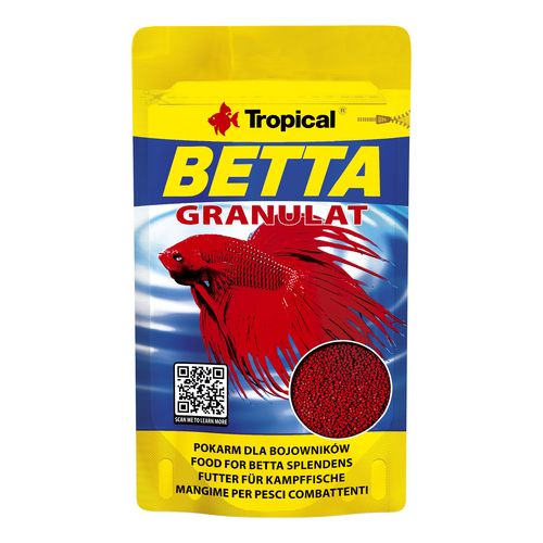 TROPICAL Betta Granulat 10g základní granulované krmivo pro bojovnice a labyrintové ryby