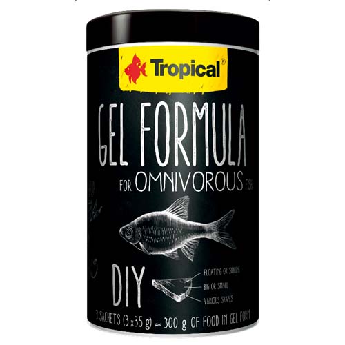 TROPICAL Gel Formula for Omnivorous Fish 1000ml 3x35g krmivo ve formě želé pro všežravé ryby