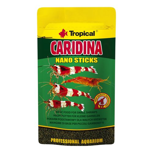 TROPICAL Caridina Nano Sticks 10g krmivo v podobě tyčiniek pro trpasličí krevetky