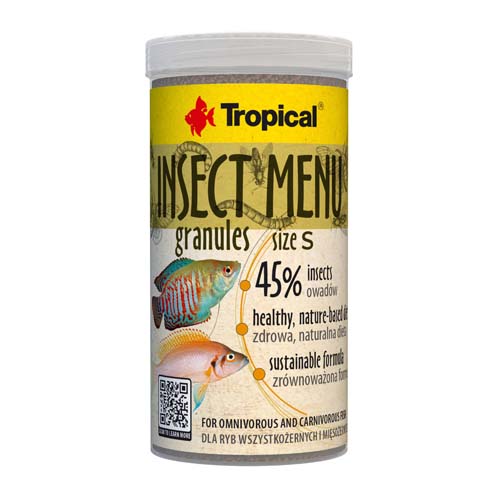 TROPICAL Insect Menu Granules Size S 250ml/135g krmivo pro ryby s vysokým obsahem hmyzu