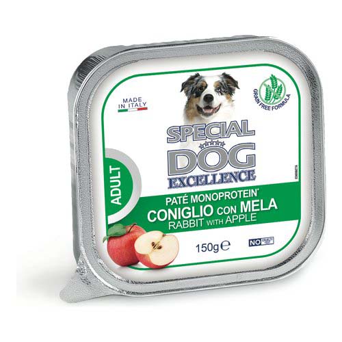 MONGE SPECIAL DOG EXCELLENCE FRUITS paté králík,rýže & jablko 150g vanička