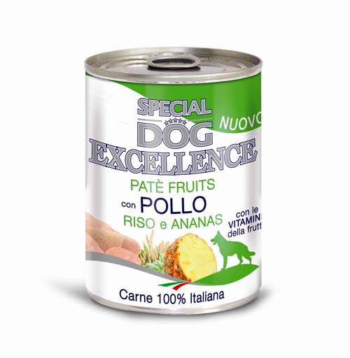 MONGE SPECIAL DOG EXCELLENCE FRUITS paté kuře,rýže & ananas 400g konzerva