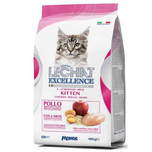 MONGE LECHAT EXCELLENCE KITTEN 400g 35/15 superprémiové krmivo pro koťata