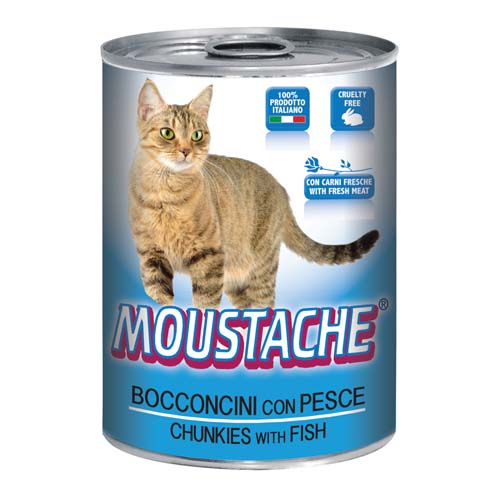 MOUSTACHE Cat Chunks ryba 415g pro dospělé kočky