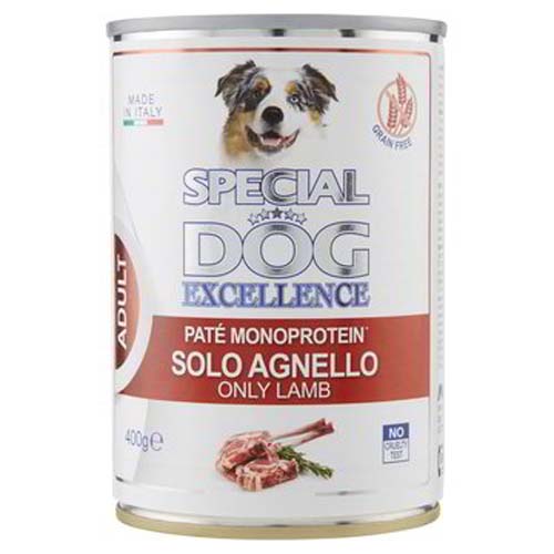 MONGE SPECIAL DOG EXCELLENCE pate MONOPROTEIN čistě jehněčí 400g grain free konzerva