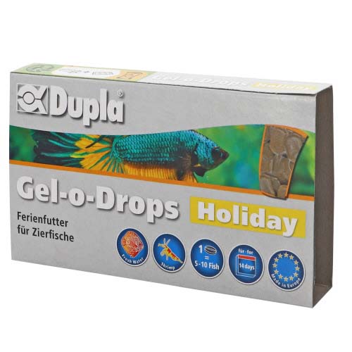 DUPLA Gel-o-Drops-Holiday dovolenkové gélové krmivo pro okrasné ryby  6x5g