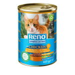 RENO konzerva pro kočky kousky kuřecí 415g