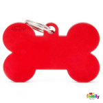 MF RED XL ALUMINUM BONE 4,8x3,15 cm gravírovateľný přívěsek