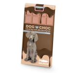 DUVO+ DOG CHOC Salmon 100g čokoláda pro psy bez cukru s lososem