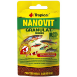 TROPICAL Nanovit Granulat 10g granulované krmivo pro malé akvarijní ryby