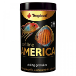 TROPICAL America M 100ml/60g  krmivo pro masožravé ryby ze severní a jižní Ameriky