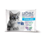 MONGE LECHAT EXCELLENCE STERILIZED kachna/králík multi pack 4x100g kapsička