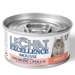 MONGE LECHAT EXCELLENCE MOUSSE Pěna s lososem a kuřecím masem pro dospělé kočky 85g