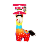 KONG Lama S 11x20x23cm barevná pískací plyšová hračka pro psy