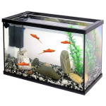 PACIFIC 40 akvárium 20l 40x20x25cm krycí sklo+filtr+štěrk+umělá rostlina