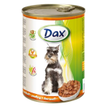 DAX konzerva pro psy 415g s drůbeží