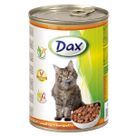 DAX konzerva pro kočky 415g s drůbeží