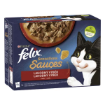 FELIX Sensations Sauces kapsička 12x85g hovězí, jehněčí, krůta, kachna  v lahodné omáčce