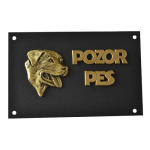 COBBYS PET POZOR PES 3D Rottweiler 17x11cm