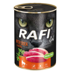 RAFI Cat Grain Free - Bezlepková konzerva s kachním masem pro kočky 400g - konzerva