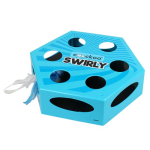 EBI COOCKOO SWIRLY Elektornická interaktivní hračka pro kočky s rotujícími peříčky -modrá 20,4x6,8x23cm