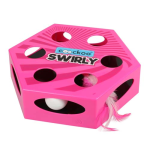 EBI COOCKOO SWIRLY Elektronická interaktivní hračka pro kočky s rotujícími peříčky -růžová 20,4x6,8x23cm