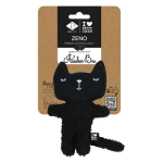 EBI D&D I LOVE HAPPY CATS Zeno- plyšová hračka pro kočky plnitelná catnipem 12x4x18cm černá