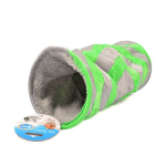 DUVO+ Měkký hrací tunel pro drobné hlodavce 35cm šedý/zelený