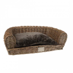 DUVO+ Provence Wicker Sofa & Cushion 64x43x19cm