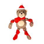 DUVO+ Vánoční textilní hračka medvěd 31x14x8cm