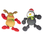 DUVO+ Vánočné latexové hračky sob nebo tučňák 8x17x20cm 1ks