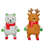 DUVO+ Vánočné latexové hračky sob nebo medvěd 16-19cm 1ks