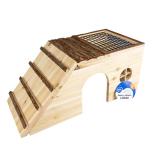 DUVO+ Domeček dřevěný pro drobné hlodavce 48x22x20cm