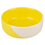 DUVO+ Keramická miska žluto-bílá 600ml/14,5x14,5x5,5cm
