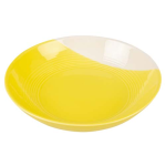 DUVO+ Keramický talíř žluto-bílý 500ml /18,5x18,5x4,5cm