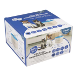 DUVO+ Fontánová napáječka s filtrem pro psy a kočky 20x20x13,5cm modrá-bílá
