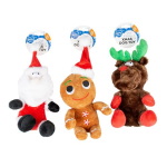 DUVO+ Vánoční hračka- Plyšové figurky mix barev 16x28x9cm