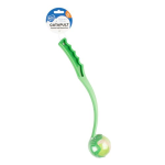 DUVO+ Házecí tyč s tenisovým míčkem (průměr 6cm) -zelený 6x8x40cm