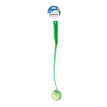 DUVO+ Házecí tyč s tenisovým míčkem (průměr 6cm) -zelený 6x8x50cm