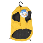 DUVO+ stylová bunda s kapucí pro psy XS 30cm žlutá