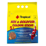TROPICAL Koi&Goldfish Colour Sticks 5l/400g vyfarbujúce krmivo pro jezírkové ryby