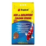 TROPICAL Koi&Goldfish Colour Sticks 20l/1600g vyfarbujúce krmivo pro jezírkové ryby
