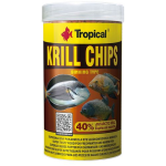 TROPICAL Krill Chips 250ml/125g krmivo pro sladkovodní a mořské ryby