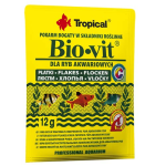 TROPICAL Bio-vit 12g krmivo bohaté na rostlinné složky pro akvarijní ryby