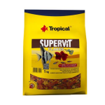 TROPICAL Supervit Flakes 1kg základní vločkové krmivo pro akvarijní ryby